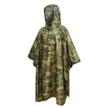 Outdoor 3-in-1 multicam camouflage hooded raincoat poncho for hiking and camping use - CP Multicam Camouflage
