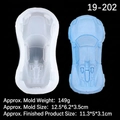 Stampo in silicone 3D auto sportiva con modello in resina blu per dolci e bricolage - Trasparente