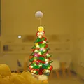 LED Christmas tree window light with warm glow suction cup decoration 45cm x 24cm - Large Christmas Tree