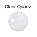 Polished Clear Quartz crystal ball sphere with natural textures on a plain white background - Clear Quartz