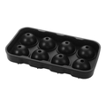 Moule à glaçons sphérique noir en silicone à 8 trous pour boules de glace rondes - 8-Grille Sphère / Noir