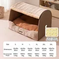 Tabella taglie per cuccia calda chiusa, dalla S alla 3XL per animali fino a 60 kg - Marrone Wendy (Con Coperta Elettrica) / S(35*30*30cm)