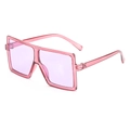 Gafas de sol cuadradas oversize para niños con montura rosa y lentes de color púrpura - Montura Violeta / Lentes Violetas