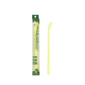 Miniature fluorescent yellow pet toothbrush in slim green transparent packaging box - Single PVC Box Packaging / Lemon Yellow