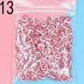 Gingerbread house polymer clay slices in red and white for DIY crafts and nail art deco - 13-Gingerbread House