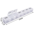 7 Grids Long Strip White Lid