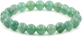 8mm natural green aventurine stone bead elastic bracelet with polished finish - Green Aventurine