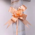 Elegant orange ribbon bow with rose pattern texture for gift packaging and wedding decoration - Orange Rose