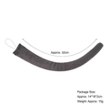 Gray plush animal tail accessory for cosplay costumes with elastic cord, 32cm length - 32cm Regular Tail / Dark Gray