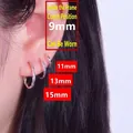 Pendientes de aro en plata S999 con diseño de cuerda trenzada en varios tamaños - Material Plata S999 / Retorcido 15mm