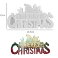 Weihnachts-Rentier-Silikonform für Harz-DIY mit Merry Christmas Schriftzug 15x27cm - Nr. 1 Merry Christmas Anhänger