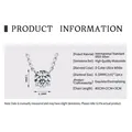 Elegant S925 sterling silver mermaid tear necklace with 1 carat D-color moissanite gem - Lusi Style 1ct White Gold