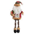 Handmade Santa Claus plush doll with long beaded legs for Christmas home decoration - Santa Claus