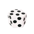 Mini scatola regalo esagonale per cioccolato con elegante motivo a pois neri e bianchi - Polka Dot Nero