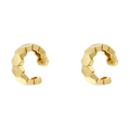 Ear cuff geometrici dorati a forma di C in stile vintage con motivo a cuore minimal - VE1426 Oro 1 Paio (Geometrico Sfaccettato)