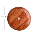 UFO-Brotmesser aus Palisanderholz mit einem runden Holzgriff von 4,5 cm Durchmesser - Einfaches Palisander + 5 Klingen