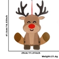 Cartoon Rentier Weihnachtsanhänger aus Filz mit Maßen 41,5 cm Höhe und 29 cm Breite - Weihnachtselch-Anhänger