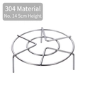 Standard 304 stainless steel steaming rack with 5cm height for kitchen rice cookers - 304 Series / Diameter 14cm / 5cm