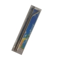 Reusable stainless steel straw set with straight, curved straws and cleaning brush - 304 Polished 8*215 [1 Straight + 1 Curved + 1 Brush] Small Card