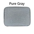 Waterproof watch strap storage pouch in pure gray textured fabric for smartwatches - Grey