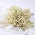 Elegant cream white artificial baby's breath bouquet for wedding flower decoration - Champagne