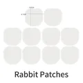 Lot de 10 feuilles en silicone forme lapin pour moules porte-clés à sable mouvant DIY - Feuilles de Film Mince Tête de Lapin (Lot de 10)
