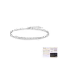 S925 Sterling Silber Moissanit Armband mit Karabinerverschluss und verstellbarer Kette - 13 Moissanit-Steine (Mit GRA-Zertifikat) / S925 Sterlingsilber (Silber)