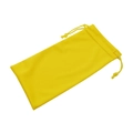 Custodia in microfibra giallo brillante con coulisse per occhiali da sole e cellulare - 18*9CM / Giallo