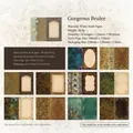Floral and lace vintage decorative paper set, 20 sheets of white kraft paper scrapbooking - Gorgeous Lace