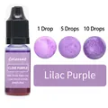 Clove Purple liquid candle dye for soy wax with 10ml color gradient testing effect - 10ml / Lilac Purple