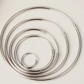 Orecchini a cerchio in argento sterling S925 in cinque diverse dimensioni con finitura - 25mm / Argento 925