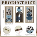 Detail showing 0.5cm thick wooden wall art with back hooks and HD printing quality - 20*40cm*0.5cm / Y24Y51121_Q