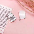 Antiksilberner Laptop-Anhänger für DIY-Schmuck und Schlüsselanhänger Zubehör - 1 Stück Retro Silber Laptop