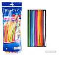 Packung mit 100 bunten matten Modellierballons für DIY-Tierstrauß-Modellierung - 100 Stk/Packung / Matt Gemischte Farben
