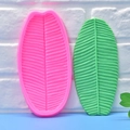 Bananenblatt-Silikonform in Rosa für DIY-Fondant und handgemachte Seifenherstellung - Bananenblatt Form (Rosa)
