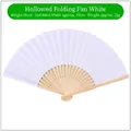 Hollow-out Folding Fan White
