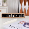 Modern black ceramic moon phase candle holders set in a rustic kraft paper gift box - Set of 8 (Including Candles) / Black