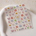 3D embossed nail art stickers with butterfly and graffiti patterns model TS-3718 - 3D Embossed / Doodle Butterfly (TS-3718)