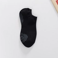 Calze da yoga in fibra di bambù nere antiscivolo con suola in silicone e logo scudo - Taglia unica / Nero