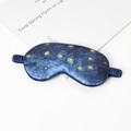 Starry Night silk sleep mask with elastic strap on a minimalist white background - #8 Fireworks