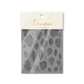 Détail des stickers ongles MS-73 ultra-fins avec motif léopard gris en emballage de vente - Style de bavure d'encre grise (MS73)