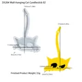 Stampo in silicone per candelabro a tre gattini da parete e dimensioni del gatto in resina - Stampo Gatto da Parete 02