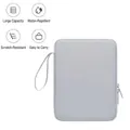 Custodia porta PC 10,9 pollici grigio chiaro impermeabile con manico e zip di chiusura - 10,9 Pollici / Grigio chiaro