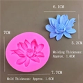 Rosa Lotus Silikonform für die Herstellung von 3D Seifen und Fondant Dekorationen - Neuer Lotus-Stil Form
