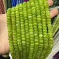 Natural grass green stone abacus beads for DIY handmade jewelry bracelets - 5*8mm (approx. 73 pcs/strand) / Grass Green Style (1)