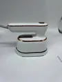 Tragbare Hand-Dampfbürste in Weiß und Roségold für Haushalt und Reisen geeignet - US Stecker / Silber