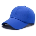 Classic blue quick-dry mesh baseball cap with breathable six-panel structure for sports - Adjustable / Royal Blue