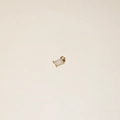 Rectangular 18K gold plated stainless steel pendant with a translucent white zircon stone - June-Pendant(Alexandrite/White)