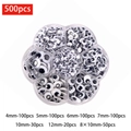 Flower-shaped organizer with 500pcs mixed black and white googly eyes for crafts - Box 19 (Wiggle Eyes 500pcs)