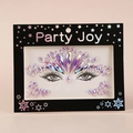 Holographic face gems set for eyes and forehead makeup decoration in starry packaging - HF-068 Holographic Polygon